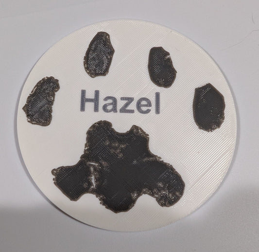 Customized Pawprint Coaster